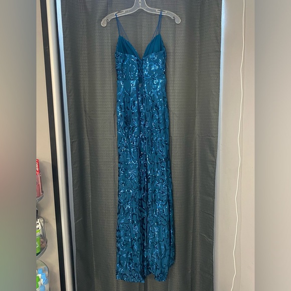 Speechless Blue Sequin Dress - Picture 4 of 7